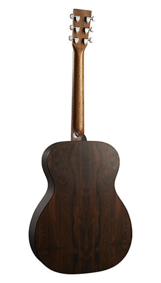 Back of Martin 000-X2E Brazilian Burst Guitar